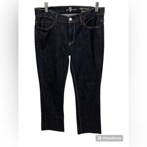 7 for all mankind High waist bootcut dark wash Jeans size 30